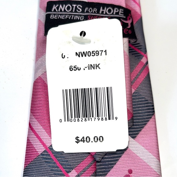 Macy's Accessories Breast Cancer Awareness Tie Knots For Hope For Susan G Komen Foundation